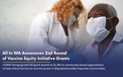 All In Washington Announces Second Round of Vaccine Equity Initiative Grants with $395K for Community-based Organizations